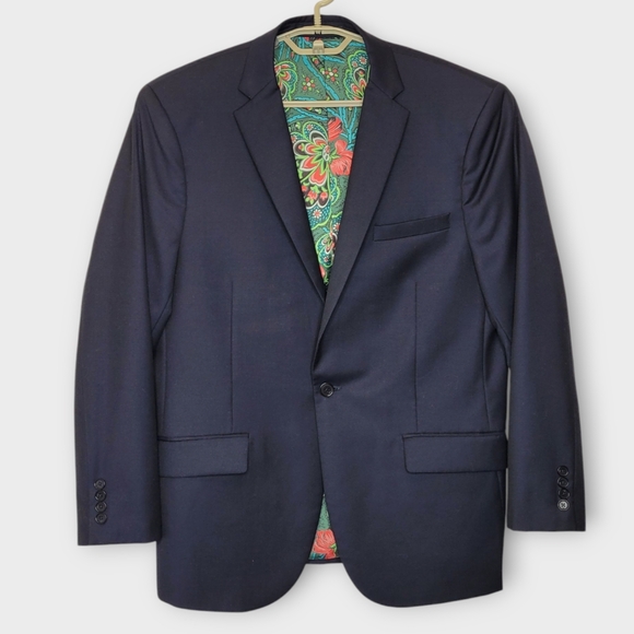 Scotch & Soda Other - Scotch & Soda Navy Blazer with Floral Lining
